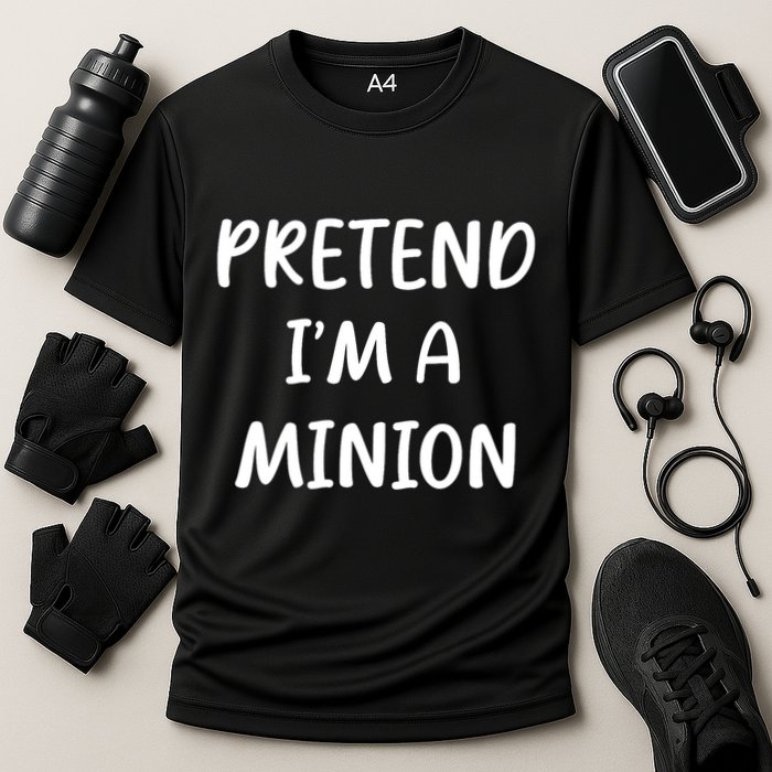 Funny Easy Lazy Halloween Pretend IM A Minion Costume Performance Shirt