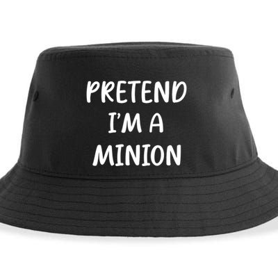 Funny Easy Lazy Halloween Pretend IM A Minion Costume Sustainable Bucket Hat