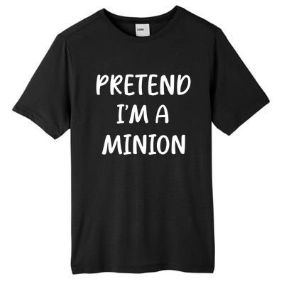 Funny Easy Lazy Halloween Pretend IM A Minion Costume Tall Fusion ChromaSoft Performance T-Shirt