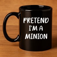 Funny Easy Lazy Halloween Pretend IM A Minion Costume 11oz C Handle Ceramic Mug