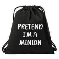 Funny Easy Lazy Halloween Pretend IM A Minion Costume Drawstring Bag