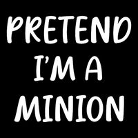 Funny Easy Lazy Halloween Pretend IM A Minion Costume 16 in Basic Backpack