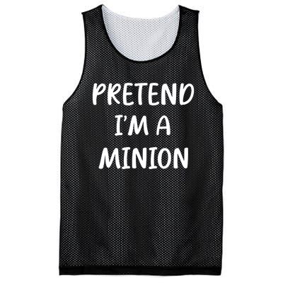 Funny Easy Lazy Halloween Pretend IM A Minion Costume Mesh Reversible Basketball Jersey Tank