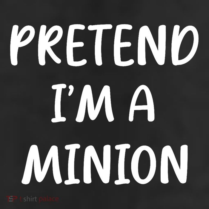 Funny Easy Lazy Halloween Pretend IM A Minion Costume 25L Jumbo Tote