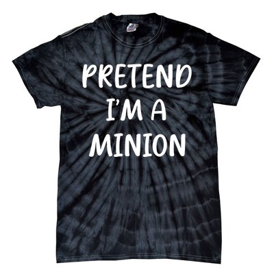 Funny Easy Lazy Halloween Pretend IM A Minion Costume Tie-Dye T-Shirt