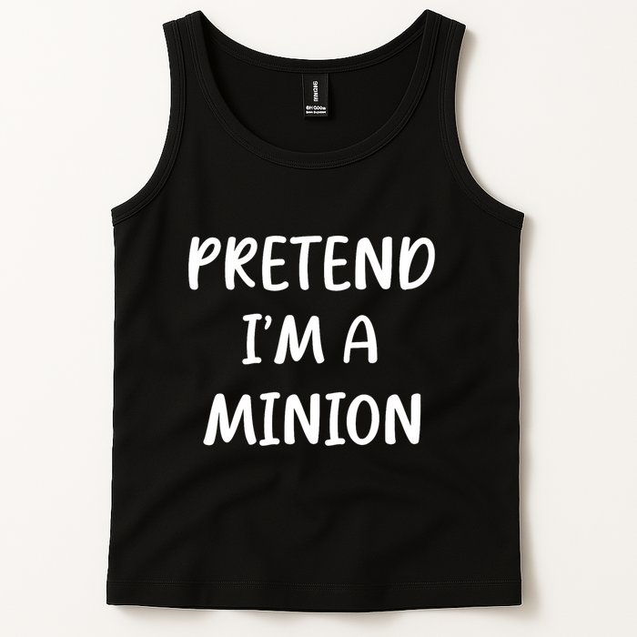 Funny Easy Lazy Halloween Pretend IM A Minion Costume Tank Top