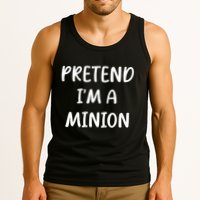 Funny Easy Lazy Halloween Pretend IM A Minion Costume Tank Top