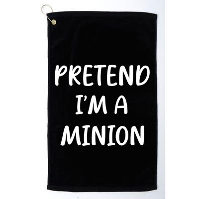 Funny Easy Lazy Halloween Pretend IM A Minion Costume Golf Towel