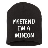 Funny Easy Lazy Halloween Pretend IM A Minion Costume Short Acrylic Beanie