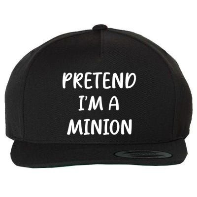 Funny Easy Lazy Halloween Pretend IM A Minion Costume Wool Snapback Cap