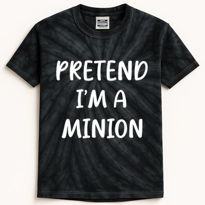 Funny Easy Lazy Halloween Pretend IM A Minion Costume Kids Tie-Dye T-Shirt