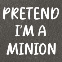 Funny Easy Lazy Halloween Pretend IM A Minion Costume Cotton Canvas Backpack