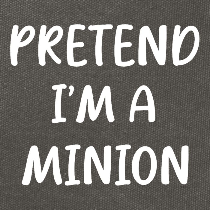 Funny Easy Lazy Halloween Pretend IM A Minion Costume Cotton Canvas Backpack