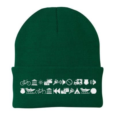 Funny Encrypted Live Laugh Love Knit Cap Winter Beanie