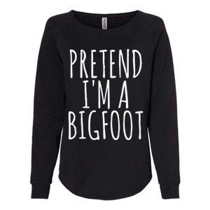 Funny Easy Lazy Halloween PRETEND IM A BIGFOOT COSTUME Womens California Wash Sweatshirt