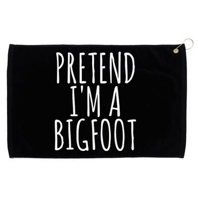 Funny Easy Lazy Halloween PRETEND IM A BIGFOOT COSTUME Grommeted Golf Towel