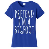 Funny Easy Lazy Halloween PRETEND IM A BIGFOOT COSTUME Women's T-Shirt