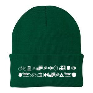 Funny Encrypted Live Laugh Love Knit Cap Winter Beanie