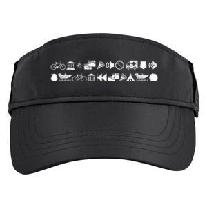 Funny Encrypted Live Laugh Love Adult Drive Performance Visor