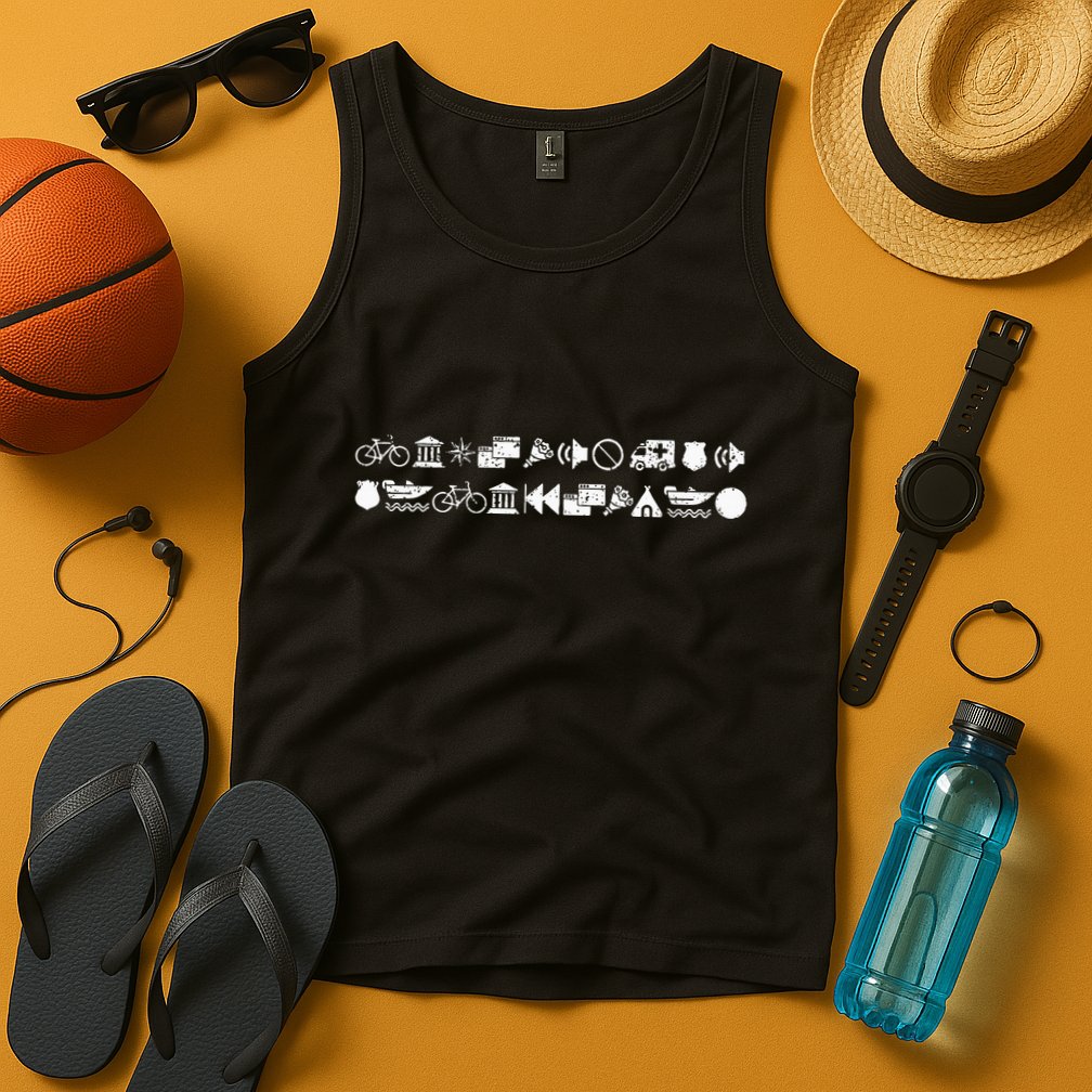 Funny Encrypted Live Laugh Love Tank Top