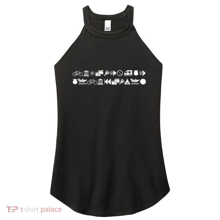 Funny Encrypted Live Laugh Love Women's Perfect Tri Rocker Tank
