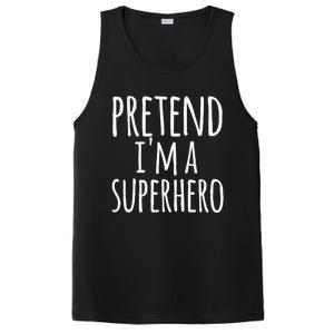 Funny Easy Lazy Halloween PRETEND IM A SUPERHERO Costume PosiCharge Competitor Tank