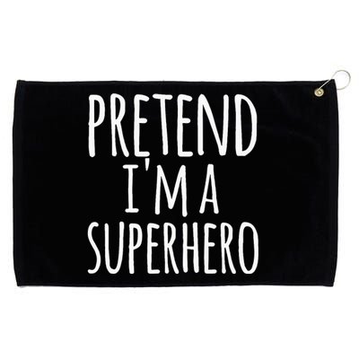 Funny Easy Lazy Halloween PRETEND IM A SUPERHERO Costume Grommeted Golf Towel