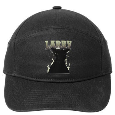 Funny Evil Larry Cat Dank Brainrot Meme Gift .Png 7-Panel Snapback Hat
