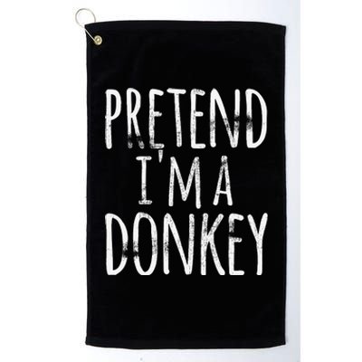 Funny Easy Lazy Halloween PRETEND IM A DONKEY Costume Platinum Collection Golf Towel