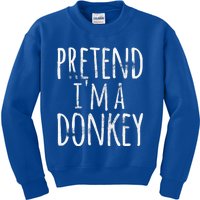 Funny Easy Lazy Halloween PRETEND IM A DONKEY Costume Kids Sweatshirt