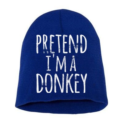 Funny Easy Lazy Halloween PRETEND IM A DONKEY Costume Short Acrylic Beanie