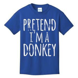 Funny Easy Lazy Halloween PRETEND IM A DONKEY Costume Kids T-Shirt