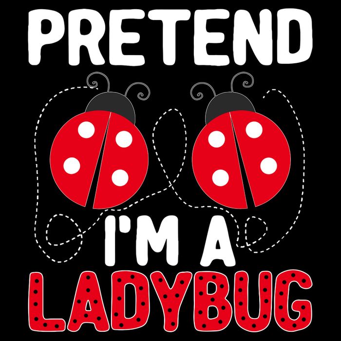 Funny Easy Lazy Halloween Pretend IM A Ladybug Costume Button