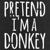 Funny Easy Lazy Halloween PRETEND IM A DONKEY Costume Cool Comfort Performance Bucket Hat