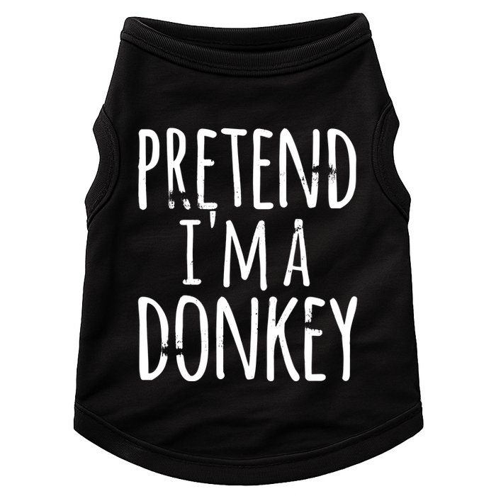 Funny Easy Lazy Halloween PRETEND IM A DONKEY Costume Doggie Tank
