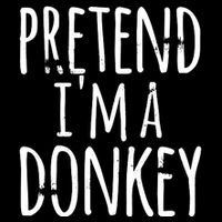 Funny Easy Lazy Halloween PRETEND IM A DONKEY Costume Drawstring Bag