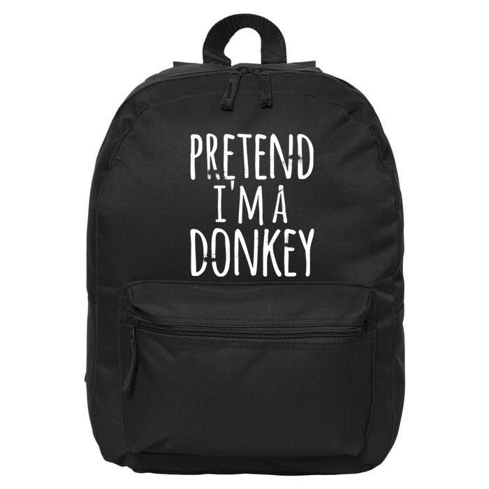 Funny Easy Lazy Halloween PRETEND IM A DONKEY Costume 16 in Basic Backpack