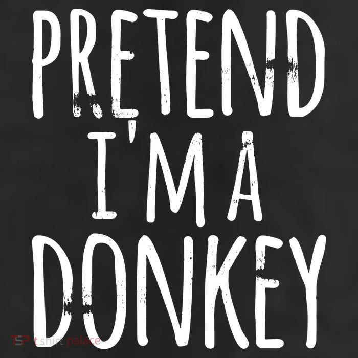 Funny Easy Lazy Halloween PRETEND IM A DONKEY Costume 25L Jumbo Tote