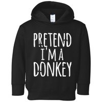 Funny Easy Lazy Halloween PRETEND IM A DONKEY Costume Toddler Hoodie