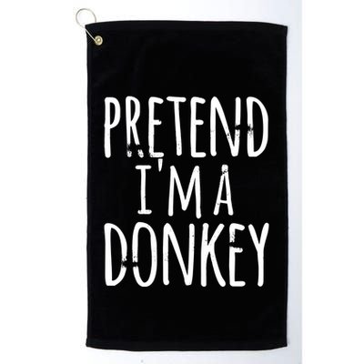 Funny Easy Lazy Halloween PRETEND IM A DONKEY Costume Golf Towel