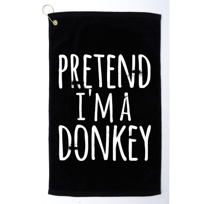 Funny Easy Lazy Halloween PRETEND IM A DONKEY Costume Golf Towel