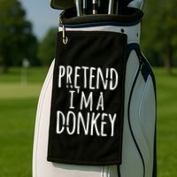 Funny Easy Lazy Halloween PRETEND IM A DONKEY Costume Golf Towel