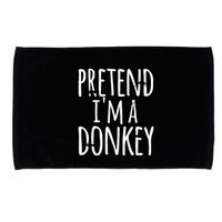 Funny Easy Lazy Halloween PRETEND IM A DONKEY Costume Microfiber Hand Towel