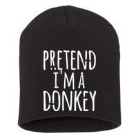 Funny Easy Lazy Halloween PRETEND IM A DONKEY Costume Short Acrylic Beanie
