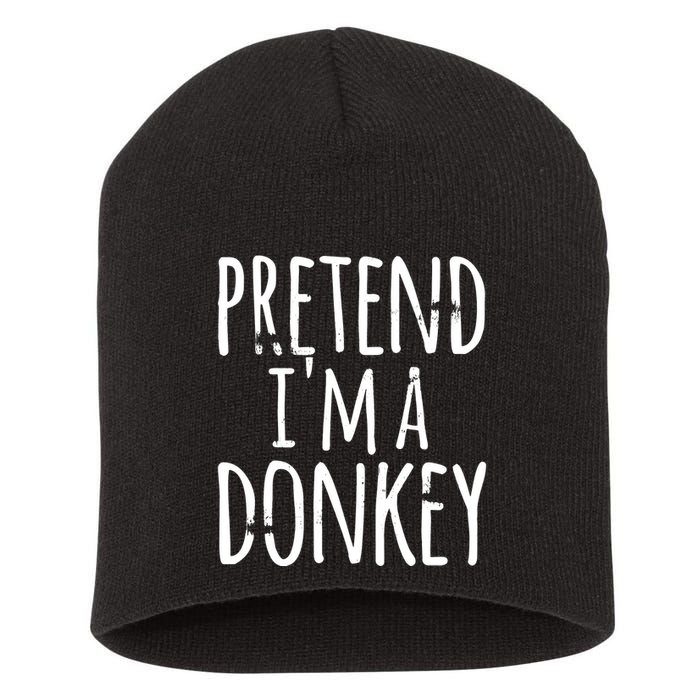 Funny Easy Lazy Halloween PRETEND IM A DONKEY Costume Short Acrylic Beanie