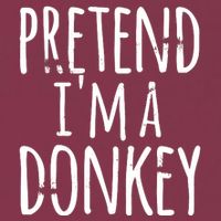 Funny Easy Lazy Halloween PRETEND IM A DONKEY Costume 16oz Travel Tumbler