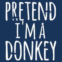 Funny Easy Lazy Halloween PRETEND IM A DONKEY Costume Infant Baby Jersey Bodysuit