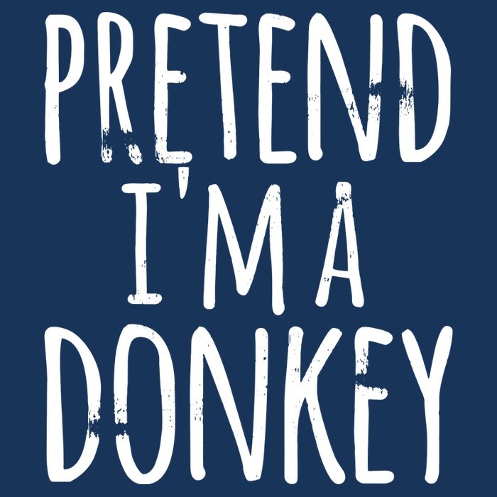 Funny Easy Lazy Halloween PRETEND IM A DONKEY Costume Infant Baby Jersey Bodysuit
