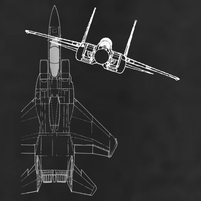 F15 Eagle Line Art Military Jet Fighter Hat