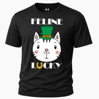 Feline Lucky Cat St Patricks Day Performance Shirt